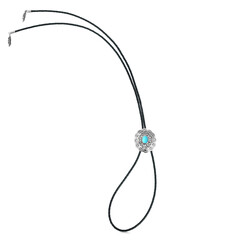 Sleeping Beauty-Türkis-Lederhalskette (Desert Chic)