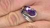 Anillo en plata con Amatista de Siberia (de Melo Essence)