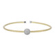 Brazalete en plata con Zircón (Adela Silber)