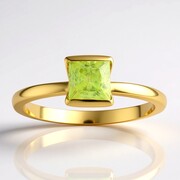 Sphene Silver Ring