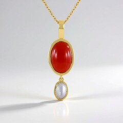 Collana in argento con Corniola