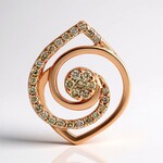 Ciondolo in oro con Diamante Rose de France SI1 di Argyle (Annette)