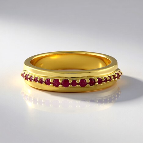 Bague en argent et Rubis