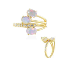 Anello in argento con Opale di Welo