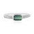 Bague en argent et Tourmaline verte de Benedito (Adela Silber)