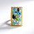 Anello in argento con Topazio Blu Londra (Gems en Vogue)