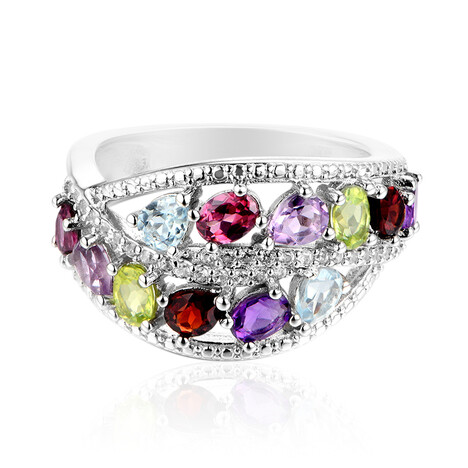 Edelstein-Silberring