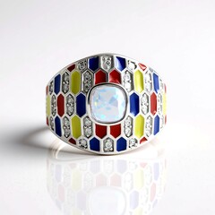 Anello in argento con Opale di Welo (SAELOCANA)