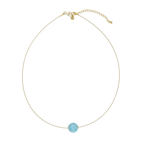 Collar en plata con Larimar