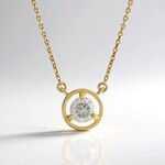 Collana in oro con Diamante I3 (H)