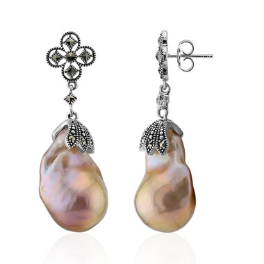 Orecchini in argento con Perla Ming (Annette classic)