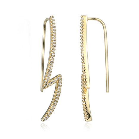 Zirkon-Silberohrringe