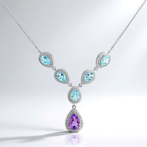 Collana in argento con Ametista