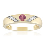 9K Padparadscha Sapphire Gold Ring