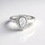 Anello in argento con Topazio Bianco