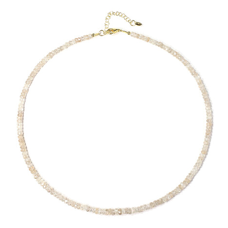 Zilveren halsketting met fancy zirkonen