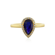 Anello in argento con Zaffiro Blu del Madagascar
