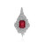 Bemainty Ruby Silver Pendant (MONOSONO COLLECTION)