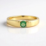 Anello in argento con Smeraldo Colombiano