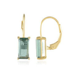 Zilveren oorbellen met Groene Fluorieten