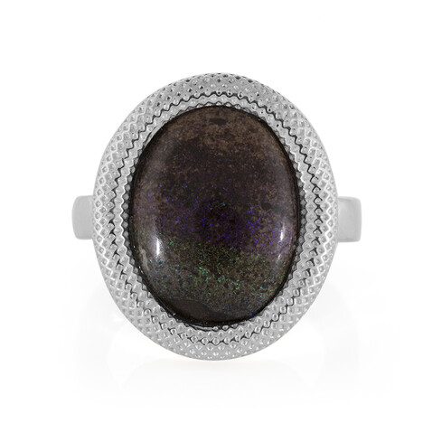 Matrix-Opal-Silberring