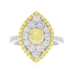 Anillo en oro con Diamante amarillo SI2 (CIRARI)