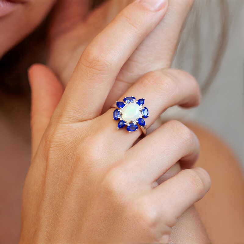 Australischer Opal-Goldring (CIRARI)