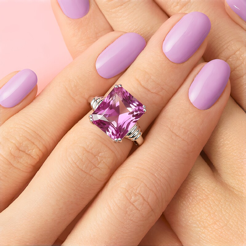 Mehrfarbiger Fluorit-Silberring (Pallanova)