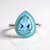 Anello in argento con Topazio Blu Svizzero