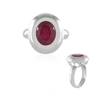 Anillo en plata con Rubí de Madagascar (de Melo Essence)