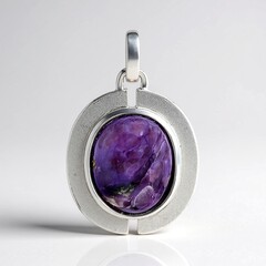 Ciondolo in argento con Charoite