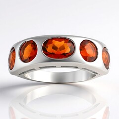 Anello in argento con Citrino Madeira (de Melo Essence)