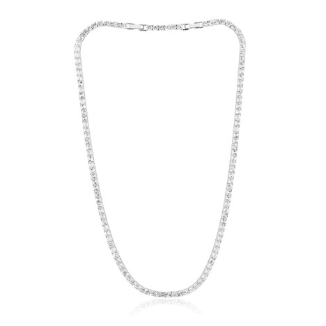 Collar en plata con Topacio blanco