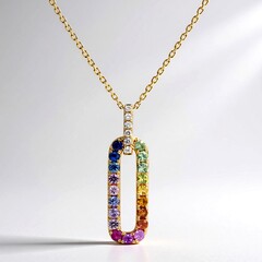 Collana in oro con Zaffiro Fancy (CIRARI)