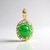 Ciondolo in argento con Crisoprasio (Ornaments by de Melo)