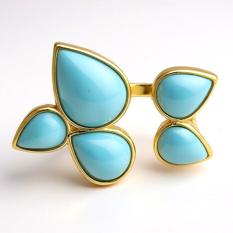 Anello in argento con Larimar