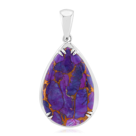 Colgante en plata con Turquesa púrpura del Mohave Kingman