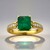 Bague en or et Emeraude de Zambie AAA (CIRARI)