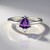 Anello in argento con Ametista Siberiana