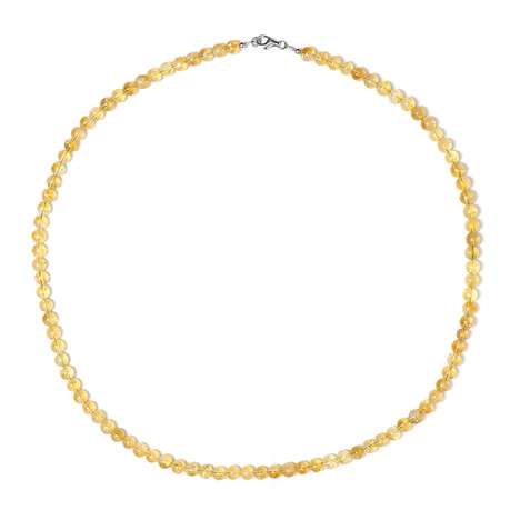 Citrin-Silberhalskette