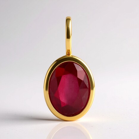 Ciondolo in argento con Rubino Bemainty