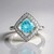 Anello in argento con Apatite Blu