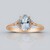 Anello in oro con Acquamarina Brasiliana