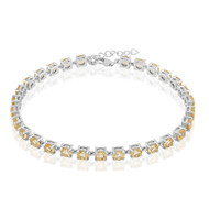 Citrin-Silberarmband