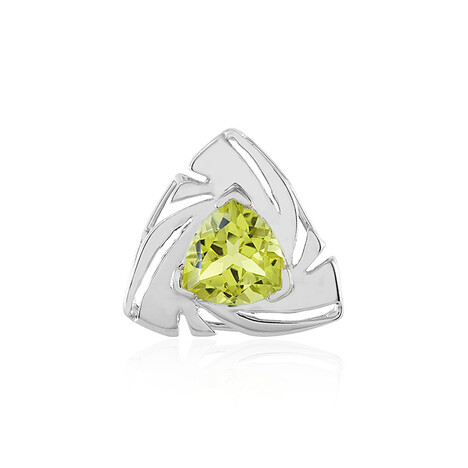 Ciondolo in argento con Quarzo Ouro Verde (MONOSONO COLLECTION)