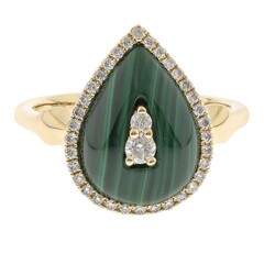 Bague en or et Malachite (CIRARI)