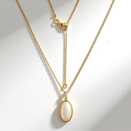 Collar en plata con Nácar (Adela Silber)