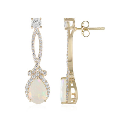 Gouden oorbellen met Welo-opalen (de Melo)