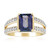 9K Unheated Purple Tanzanite Gold Ring
