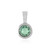 Ciondolo in argento con Fluorite Petrolio del Belgio
